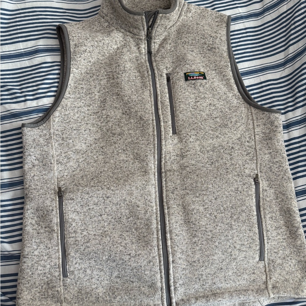 L.L. Bean Sweater Fleece Zip Vest